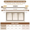KAMANINA Extra Long Curtain Rods for Windows 120 to 170