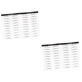 Baluue 4sheets Eyebrow Stickers of Hair-like Simulation Eyebrow Makeup Tools for Women Easy to Use for Filling Sparse Areas