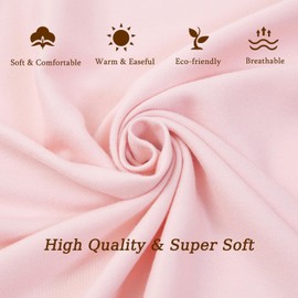 vimate Cashmere Pashmina Scarf and Stole Soft Demen Pashminas, E# Baby Pink