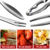 6Pcs Crab Crackers and Tools including 2 Forks 2 Lobster