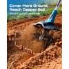 Seesii Cordless Tiller Cultivator, 20V Electric Tiller for Gardening
