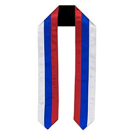 Russia Flag Graduation Sash/Stole International Study Abroad Adult Unisex