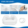 Bedside Shampoo Basin PVC Inflatable Hair Washing Basin with 3.3ft