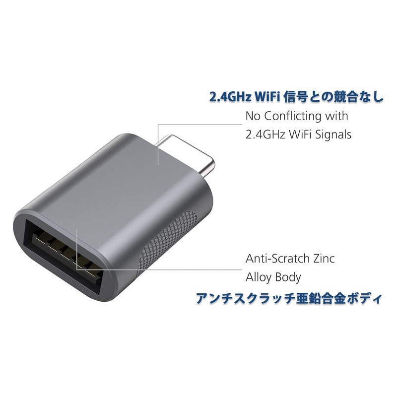TRANLIKS 2 Pack USB-C & USB 3.0 Adapter Type C