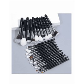 Kit 30 Pcs Para Maquillaje Profesional Color Negro