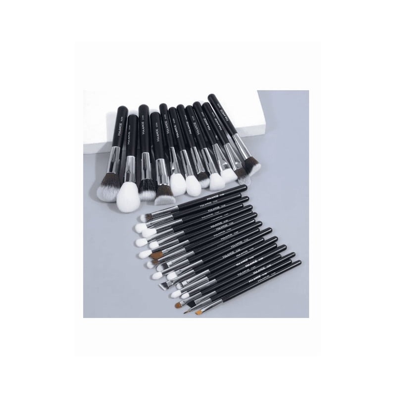 Kit 30 Pcs Para Maquillaje Profesional Color Negro