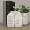 Ten Commandments Tabletop Decor - 6.8-Inch Stone Effect Religious Statue
