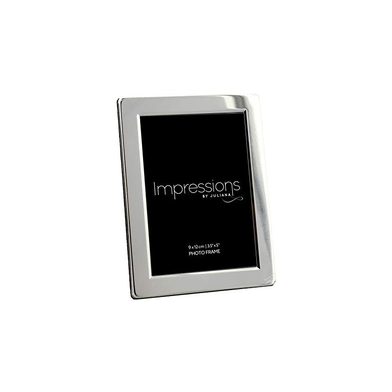 Impressions Juliana Unisex Silver Plated Flat Edge Photo Frame 3.5x5