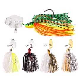 Zite Fishing InZite Blader Chatter Jigs Set | 5 Pieces Bladed Jigs in 10 g, 16 g & 21 g | Strong Vibration & Colour Variety | Sharp Single Hook, Trailer Compatible | For Spin Fishing for Perch, Zander