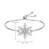 LOVGIFSET Christmas Snowflake Bracelet for Women Christmas Bracelet Sterling Silver