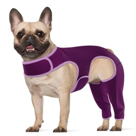 Hjyokuso Recovery Suit For Dogs - Dog Surgery Recovery Suit, Lick Sleeve For Rear Leg, Elbow Protector, Sleeve To Prevent Licking, Avoids Wound Infection - S