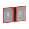 Credit Card Holder LEAS, Genuine Leather, red - ''LEAS Card-Collection''