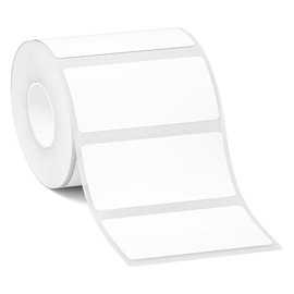 Thermal Label ， White Square Thermal Label Stickers (White, 1Roll 40 * 20mm)
