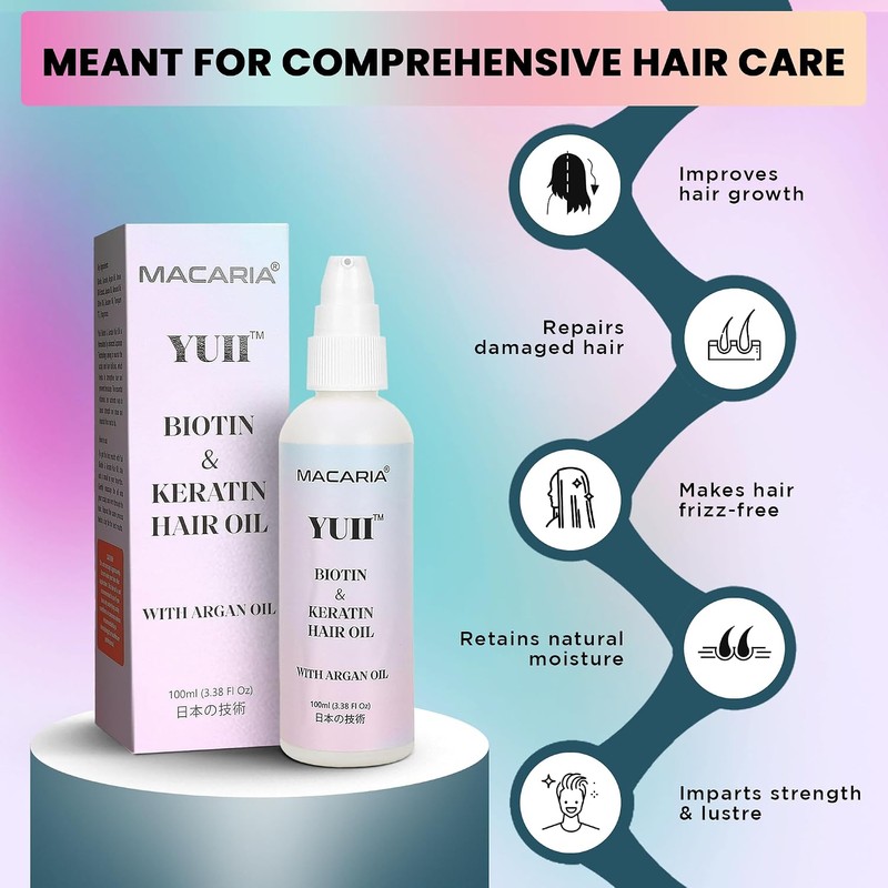Yuii Biotin Hair Growth Oil Spray For Black Hair Women