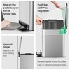 Cesun Small Bathroom Trash Can with Lid Soft Close, Step