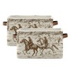 WELLDAY Storage Basket Western Desert Cowboy Closet Storage Bin Cube
