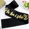 KICOSY Ph.inisheD Sash Funny Phd Graduation Gifts Black and Gold
