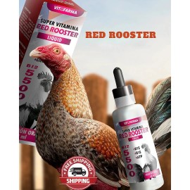Vitofarma B12 5500 Liquid - B12 B15 Atp - Red Rooster/Gallos 60ml Exp. 12/27