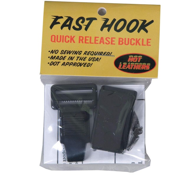 Hot Leathers HAB1001-10893 Fast Hook Motorcycle Helmet Replacement Buckle,Black