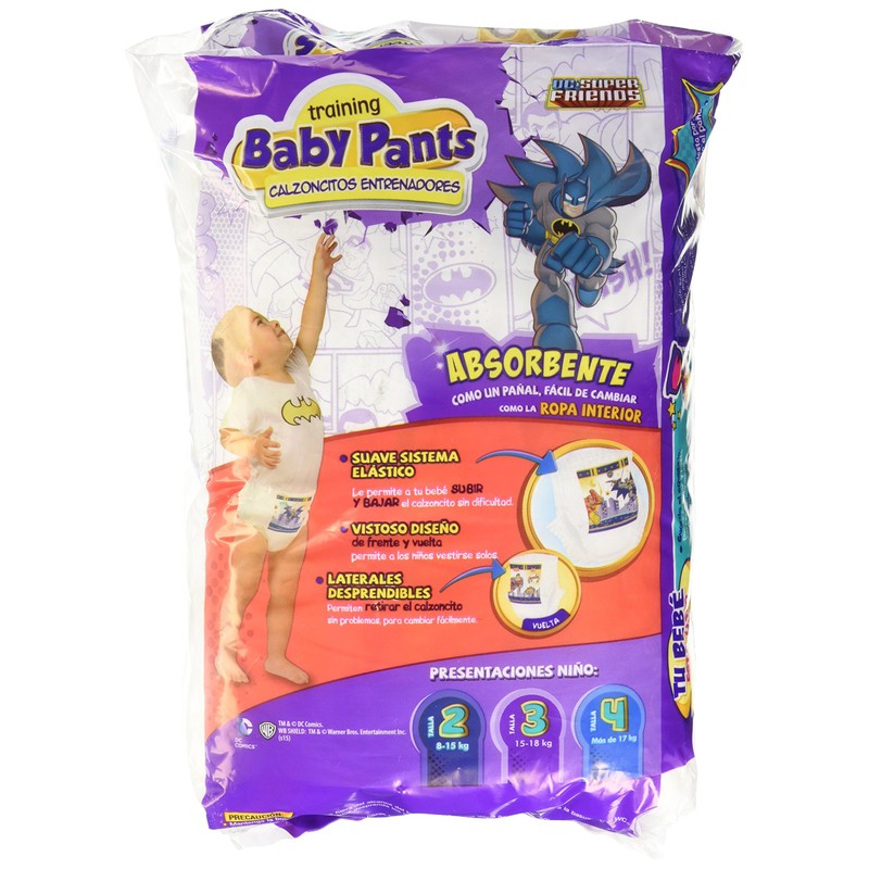 Baby Calzón Entrenador Baby Pants para Niño, Talla 3