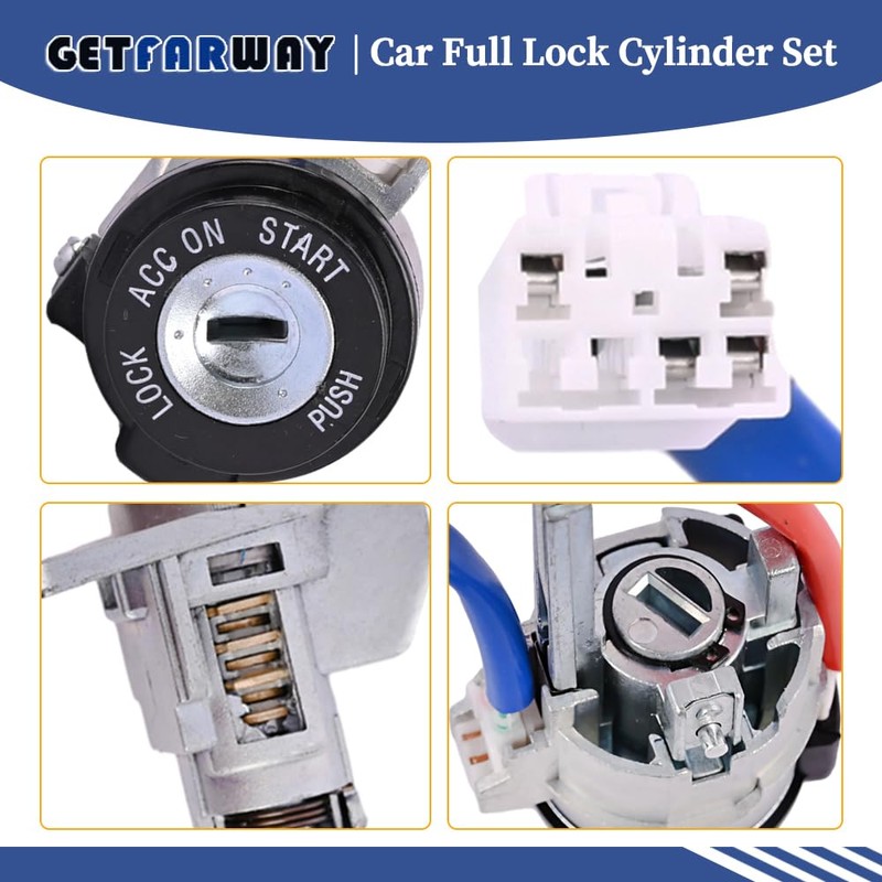 Getfarway Car Full Lock Cylinder Set 81970-3XA00 81910-3XA00 Compatible with