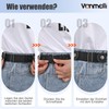 VONMELLI 2 Pack Stretch Belt for Men and Women, 2