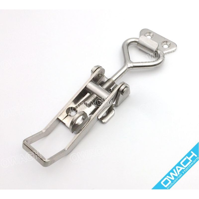 2 Pack OWACH Stainless Steel Adjustable Draw Latch Adjustable-Grip Padlockable