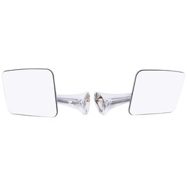 United Pacific 110748 Stainless Steel Exterior Mirror Set for 1970-72 Chevy/GMC Truck, Polished Mirror Head - Set of 2 (Flat Mirrors for L/H & R/H)