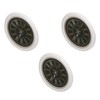 3 PCS Dollhouse Wall Clock 1:12 Dollhouse Miniature Round Wall