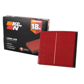 K&N KNA-2443 Filtro de Aire del Motor 18000 Millas Compatible con Toyota/Lexus/Mitsubishi Highlander/RAV4/Sienna/Camry/ES350/NX300/RX350 2010-2021, Ro