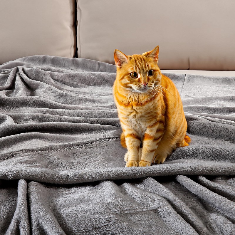 EHC Fleece Blanket Sofa Throw, Cozy Blanket Soft Fluffy Throws