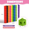 HOTUT 100 Pcs Maths Cubes with 10 Colours, Manipulatives Number