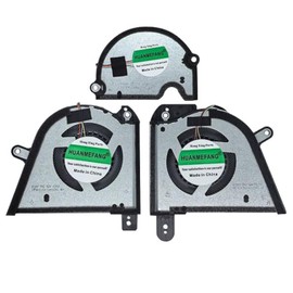 HUANMEFANG Replacement New CPU GPU and Small Fan for ASUS ROG Zephyrus M16 2023 GU604 GU604VY DFSCL42P06593C DFSCL42P16593C DFS5F22B049545 DC12V 0.6A Fan