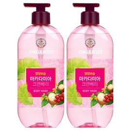 Organist Macadamia Cranberry Body Wash, 480ml, 2 pieces / 오가니스트 마카다미아 크랜베리 바디워시, 480ml, 2개