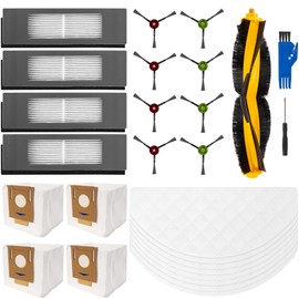BlueStars - Kit de piezas de repuesto para aspiradora robot ECOVACS DEEBOT OZMO T8 T8 AIVI T8 MAX N8 Pro N8 Pro + Yeedi Vac/Yeedi Vac Max Yeedi Vac Station - cepillo para polvo de barrido extra