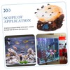 OSALADI Aquarium Shell Decoration Bubbler Function Craft for Fish Tank