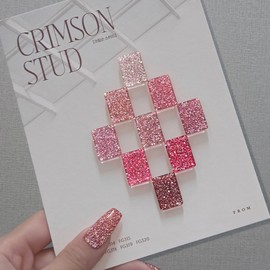 From the Nail Crimson Stud Reflective Glitter Gel Single Item / 프롬더네일 크림슨스터드 반사 글리터젤 단품
