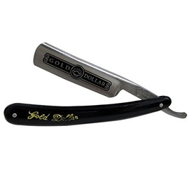Personal Men's Straight Edge Sharp Shaving Razor Stainless Steel 3" Blade Black Handle