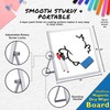 Compact Magnetic Whiteboard with Dual-Sided Easel - 25x25cm - Perfect