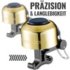 PRO BIKE TOOL Bicycle Handlebar Bell - Clear Ringtone for