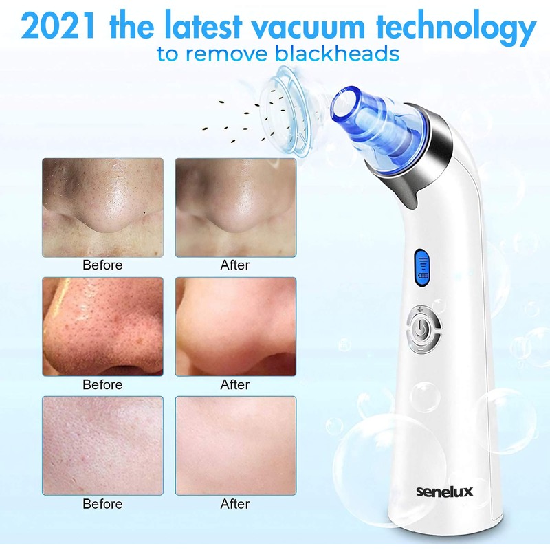 Senelux Blackhead Remover Vacuum Pore Cleaner Acne Comedone Extractor Face