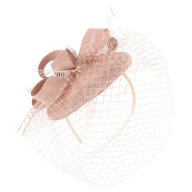 KESYOO Sombrero de Fiesta de Cóctel para Mujeres, Tocado de Novia para Boda, Accesorio Vintage para El Cabello, Fascinator con Velo de Malla y Clip