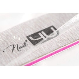 Nail Files Straight Professional Emery Boards for False Nails Acrylic Gel Tips Manicure tools by Nail4U Double sided Nail File 180/240 Grit Pack of 10