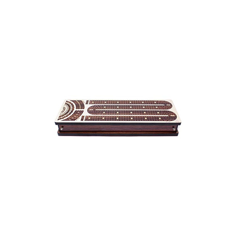 House of Cribbage - Tablero de cuna continuo con incrustaciones