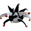 Light Up Jester hat - Black & White - Football