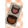 Bareminerals 2 piezas bronceador y rubor mini nuevo calor/malva amanecer