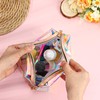 8pcs Holographic Bulk Makeup Bags,Waterproof Clear Iridescent Makeup Bag, Cosmetic