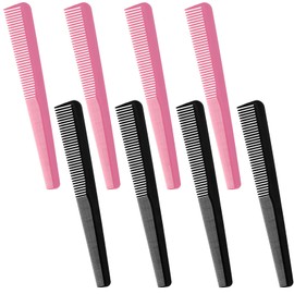 Guduling 8 Pcs Comb for Hair Cutting,Hair Cutting Combs,Fine and Wide Tooth Comb,Heat Resistant, Durable Barber Combs with Fine & Wide Tooth for Precise Haircut for Men & Women