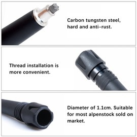 Alpenstock Tip for Hiking Poles / Trekking Poles / Replacement Caps Pack of 4