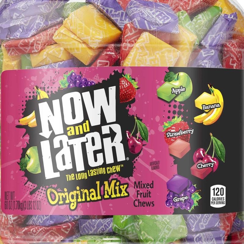 Now and Later Original Mix, Individually Wrapped Mixed Fruit Chew